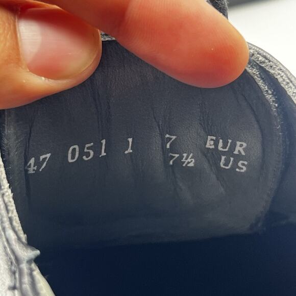 Mephisto Mens Manko Brandy Size 7.5 Smooth Black Leather Goodyear Welt Norwegian - Picture 10 of 13